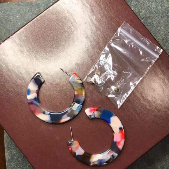 A&B Jewelry - Acrylic Multi-colored Earrings